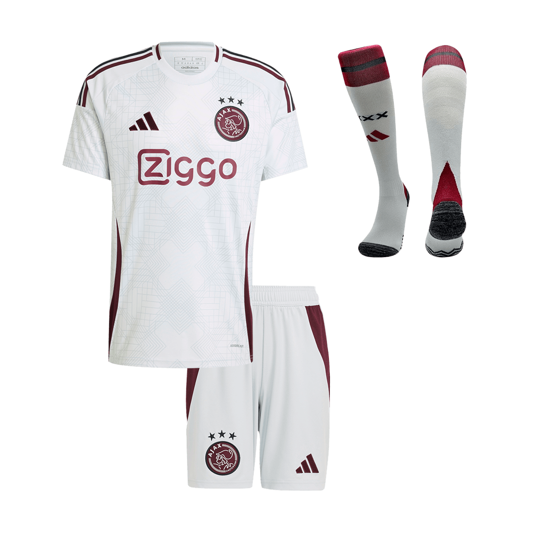 Kid's Ajax Third Away Soccer Jersey Kit(Jersey+Shorts+Socks) 2024/25 Top Voetbalshirts Shop
