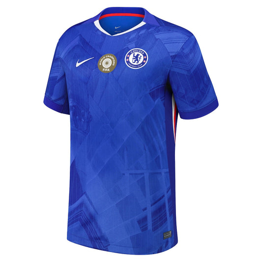 Chelsea Cup thuisshirt 2025-26 met World Champions 25-opdruk