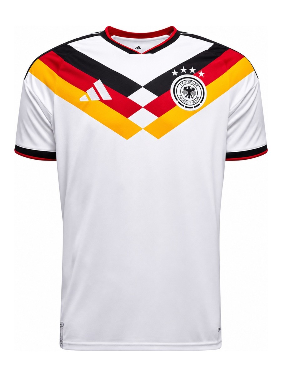 Duitsland Thuisshirt, Wit Duits Elftal Voetbalshirt Heren