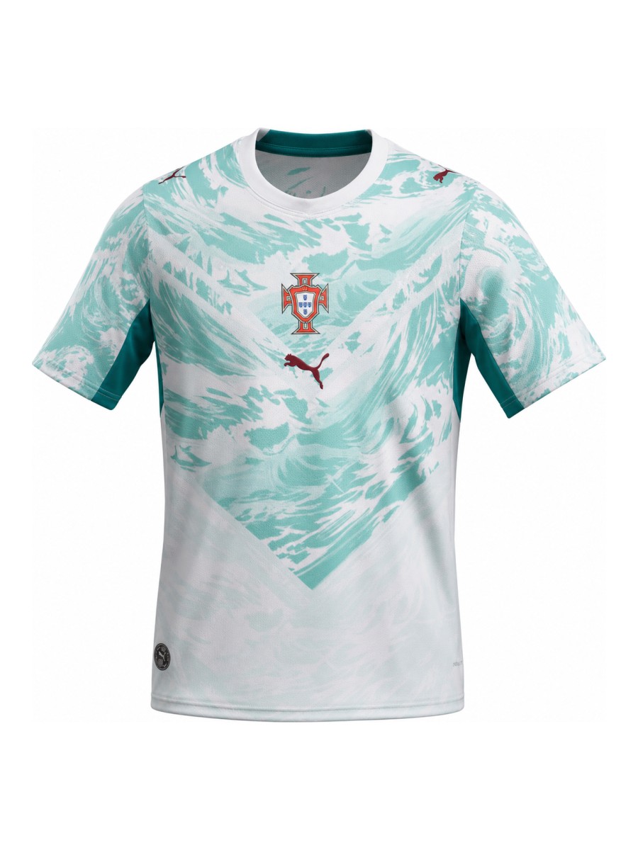 Portugal Uitshirt, Wit Portugees Elftal Voetbalshirt Heren